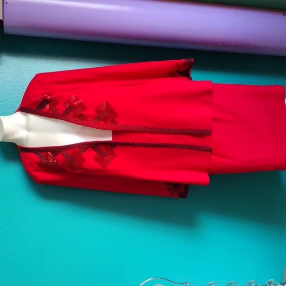 Vintage Red Two Piece Suit. - Picture 1 of 6